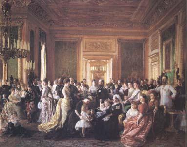 Laurits Tuxen The Family of Queen Victorin (mk25)